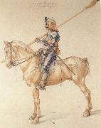 Albrecht Durer Equestrian Kninght in Armor oil painting